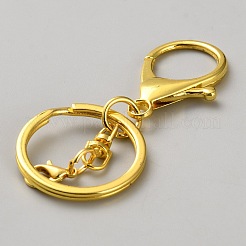 Zinc Alloy Keychain Clasps&nbsp;FIND-WH0365-023G