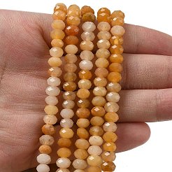 Natural Topaz Jade Bead Strands&nbsp;G-D344-A36-01