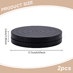 Flat Round Mini Plastic Rotated Turntable Sculpting Pottery Wheel&nbsp;CELT-WH0007-002A