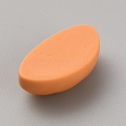 不透明な樹脂模倣食品カボション  食べ物  パン  砂茶色  7.5x15x5mm&nbsp;RESI-CJC0022-04E