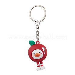 Cartoon Fruits Duck PVC Plastic Keychain&nbsp;KEYC-JKC00661