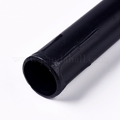 プラスチックキャンドルライトソケットカバー  キャンドルスリーブライト用燭台  ブラック  105x28.5x22mm  穴：20mm&nbsp;LS-X-DIY-WH0158-38B