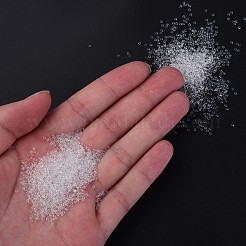 透明チェコガラスシードビーズ15/0個  ラウンド  透明  1.5x1mm  穴：0.5mm  約500 G /袋&nbsp;SEED-N004-004-24