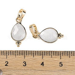 Natural White Moonstone Faceted Pendans&nbsp;KK-L218-004G-04