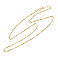 925 Sterling Silver Oval Twisted Chain Necklaces&nbsp;NJEW-H056-01C-G