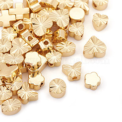 42Pcs 7 Styles Brass Beads&nbsp;KK-TA0001-95