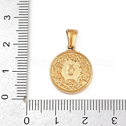 304ステンレスペンダント  フランスのコインチャーム  イオンプレーティング（ip）  18KGP本金メッキ  17.5x15x3mm  穴：5.5x3mm&nbsp;STAS-Z171-22G-02