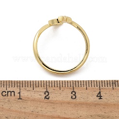 女性用真鍮シェルカフリング  カドミウムフリー＆鉛フリー  月＆星  16KGP本金メッキ  内径：18.5mm&nbsp;RJEW-C126-14G
