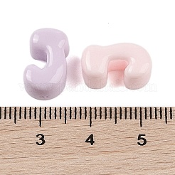 不透明樹脂デコデンカボション  DIY装飾用  文字J  14x8x6mm&nbsp;CRES-M033-01J