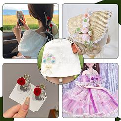 440Pcs 22 Style Polyester Rose Ornaments&nbsp;DIY-NB0008-25