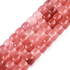 チェリークォーツガラスビーズ連売り  バレル  10~10.5x9~9.5mm  穴：1.2mm  約41~43個/連  14.37~16''（36.5~40センチメートル）&nbsp;G-T138-136
