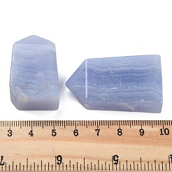 Natural Blue Lace Agate Point Pentagonal Prism Figurines&nbsp;G-G126-01