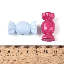 不透明なアクリルビーズ  キャンディ  ミックスカラー  15x31~31.5x15mm  穴：3.5~4mm&nbsp;SACR-T035-30M