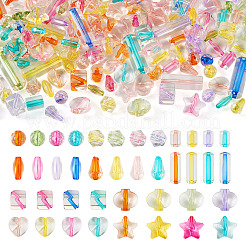 200Pcs 10 Styles Transparent Acrylic Beads&nbsp;TACR-TA0001-28