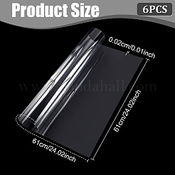 透明PVCシート6枚  正方形  610x610x0.2mm&nbsp;FIND-WA0001-34B