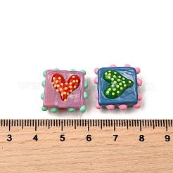 Handmade Lampwork Enamel Beads&nbsp;LAMP-S079-09