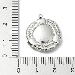 304 Stainless Steel Pendant Cabochon Settings&nbsp;STAS-L022-339P-04