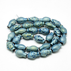 Electroplate Non-magnetic Synthetic Hematite Beads Strands&nbsp;G-T058-01F