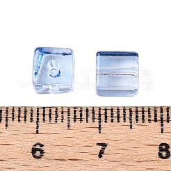 Baking Paint Transparent Glass Beads&nbsp;DGLA-N005-01A-03