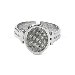 304ステンレススチールカフリング  ステンレス鋼色  調整可能  13mm&nbsp;RJEW-M019-26P