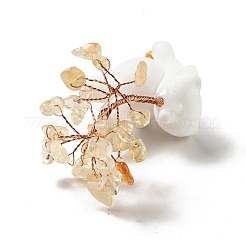Natural Citrine Tree Display Decorations&nbsp;DJEW-E007-01RC-03
