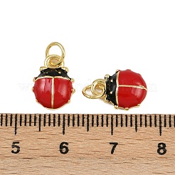 Brass Enamel Charms&nbsp;KK-L241-09G