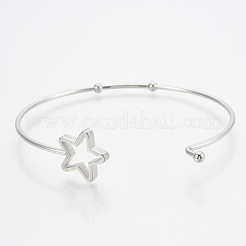 Tarnish Resistant 304 Stainless Steel Bangles&nbsp;STAS-N084-01