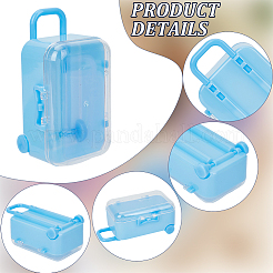 5Pcs 5 Colors Luggage Cases Plastic Candy Gift Storage Boxes&nbsp;CON-CN0001-21
