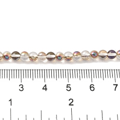 Transparent Electroplate Glass Beads Strands&nbsp;GLAA-T032-T4mm-C08