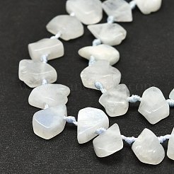 Raw Rough Natural Rainbow Moonstone Beads Strands&nbsp;G-E576-18
