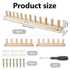 Wooden Knitting Loom Frame&nbsp;KNIT-WH0007-004