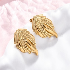 304 Stainless Steel Stud Earrings for Women&nbsp;EJEW-F357-05G