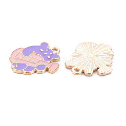 Alloy Enamel Pendants&nbsp;ENAM-N054-65A-NR