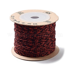 ポリエステルツイストコード  ラウンド  DIYのジュエリーには  ブラック  1mm  約49.21ヤード（45m）/ロール&nbsp;OCOR-G015-01A-13