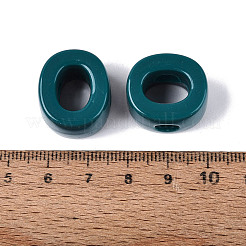 Opaque Acrylic European Beads&nbsp;OACR-M027-01O-09