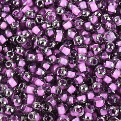 Transparent Inside Colours Glass Seed Beads&nbsp;SEED-T007-19A-03