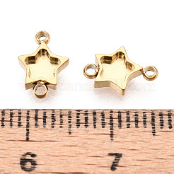 304 Stainless Steel Connector Cabochon Settings&nbsp;STAS-N115-29G