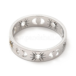 201 Stainless Steel Finger Rings for Women&nbsp;RJEW-M013-01P-1