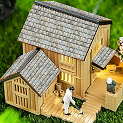 Paper Wallpaper Mini Model&nbsp;DIY-WH0899-891E