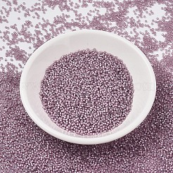 MIYUKIデリカビーズ  シリンダー  日本製シードビーズ  11/0  （db1791)白い裏地スモーキーアメジストab  1.3x1.6mm  穴：0.8mm  約10000個/袋  50 G /袋&nbsp;SEED-X0054-DB1791