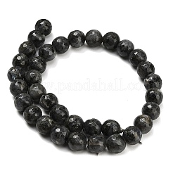 天然ラルビカイトビーズ連売り  多面カット  ラウンド  12mm  穴：1.2mm  約32~33個/連  14.76~15.16''（37.5~38.5センチメートル）&nbsp;G-C280-B06-12mm