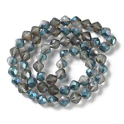 Electroplate Transparent Glass Beads Strands&nbsp;EGLA-I019-HP01