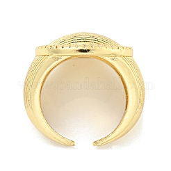 Clear Cubic Zirconia Wide Open Cuff Ring&nbsp;RJEW-L121-020G