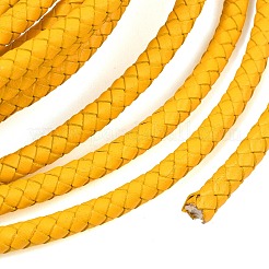 Braided Leather Cord with Core&nbsp;WL-F009-6mm-01