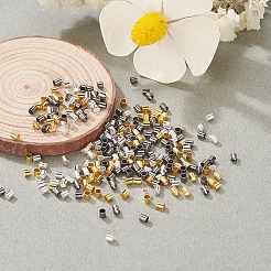 真鍮製つぶし玉カシメ玉  チューブ  ミックスカラー  2x2mm  穴：1.5mm  3色  635個/カラー  1905pc&nbsp;KK-YW0001-21