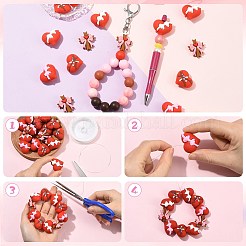 10Pcs 2 Colors Silicone Beads&nbsp;SIL-SZ0004-18