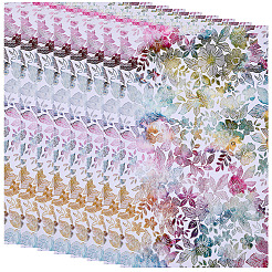 塩ビ革生地  クラフト用品  花柄  ラベンダー  330x198x0.7mm&nbsp;DIY-WH20062-48E