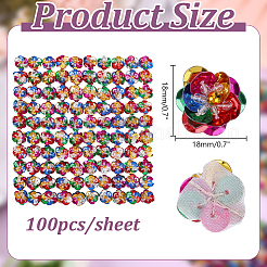 Polyester Sequins Flower Costume Accessories Decorative&nbsp;DIY-WH0899-422A
