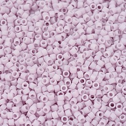 MIYUKIデリカビーズ  シリンダー  日本製シードビーズ  11/0  （db1524)マット不透明な淡いバラab  1.3x1.6mm  穴：0.8mm  約10000個/袋  50 G /袋&nbsp;SEED-X0054-DB1524