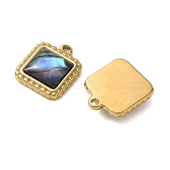 Natural Paua Shell Pendants&nbsp;STAS-G397-21G-02